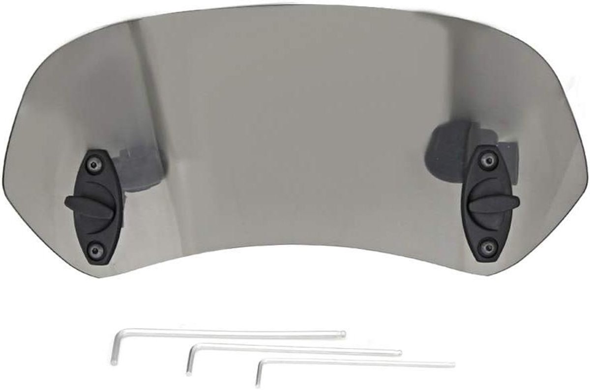 Motorfiets Windscherm - Verstelbaar Windscherm Deflector - Comfortabel Rijden - Universele Montage - 285 mm Lengte - Bruin