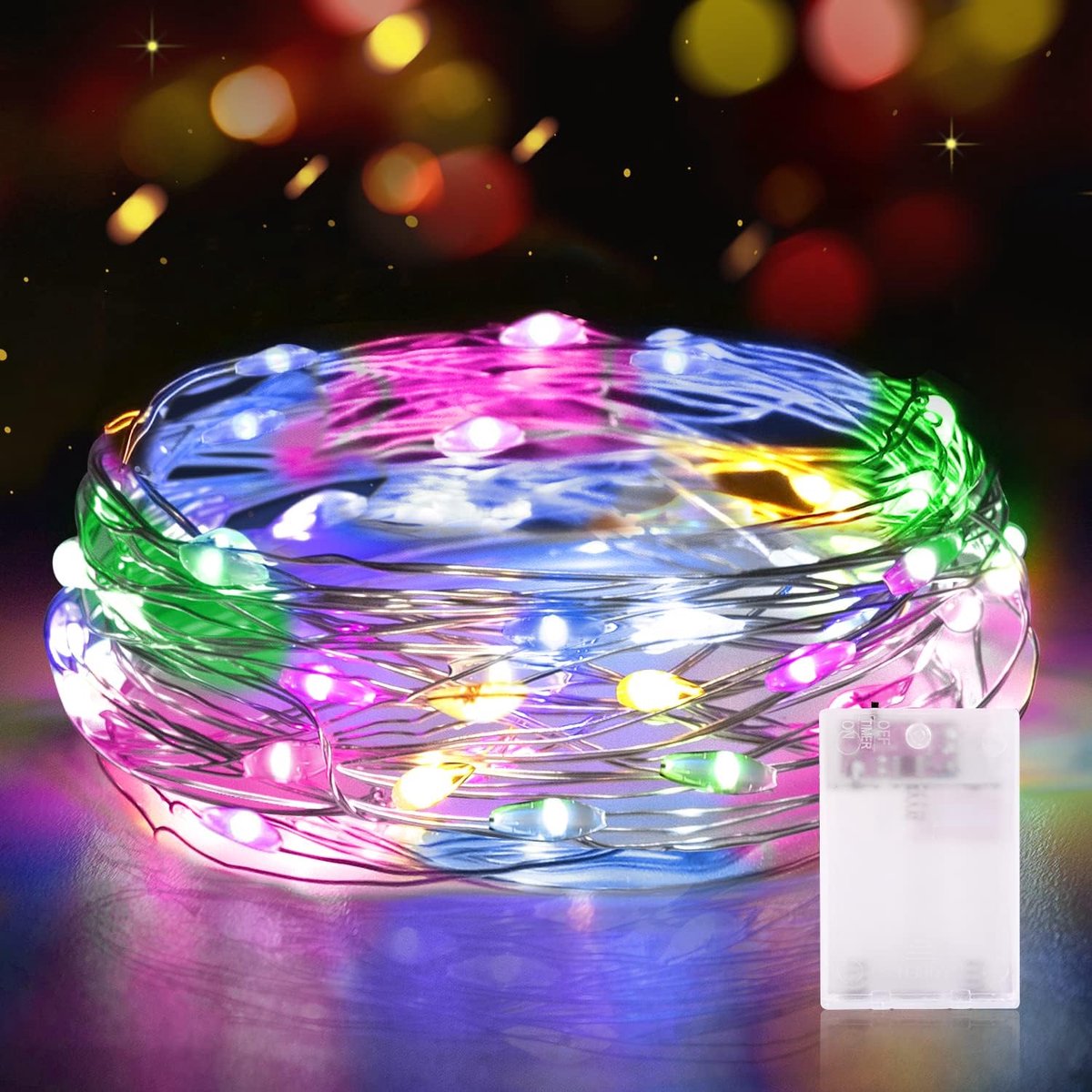 LED Sfeerlampen Op Batterijen 2M 20LED - Waterdicht - Met Timer - Voor Slaapkamer Decoratie - SnelShoppen