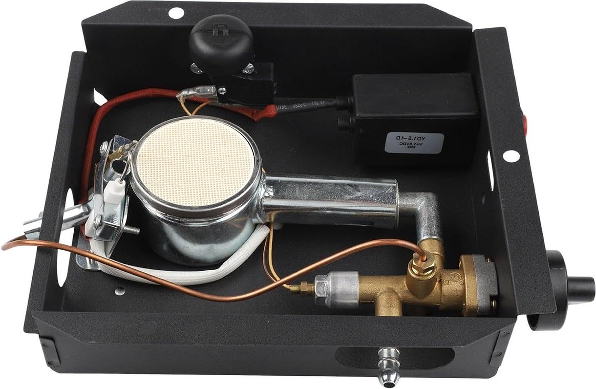 Terrasverwarmer Brander - Reserveonderdeel Verwarmer - Buiten Verwarmen - 47000 BTU Vermogen - 46 x 9 x 2.2 inch - Zwart