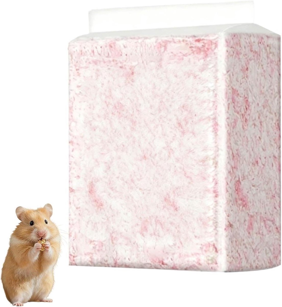 Hamsterbedding - Nestmateriaal Bodembedekking - Kooien Inrichten - Warmte Vasthoudend - 450 g - Roze