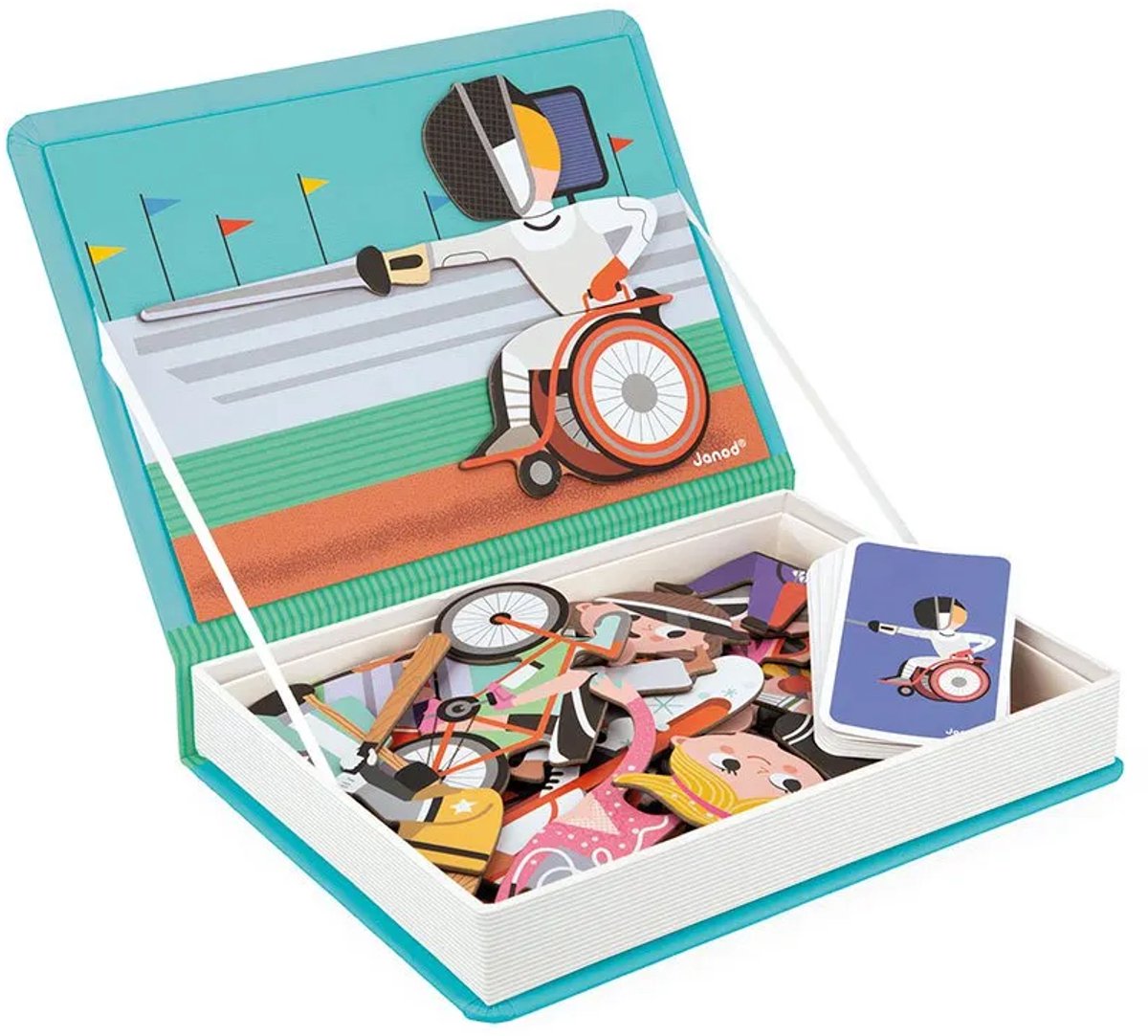 Janod - Magnetibook - Sporten - Magneetboek Speelset — afbeelding 13