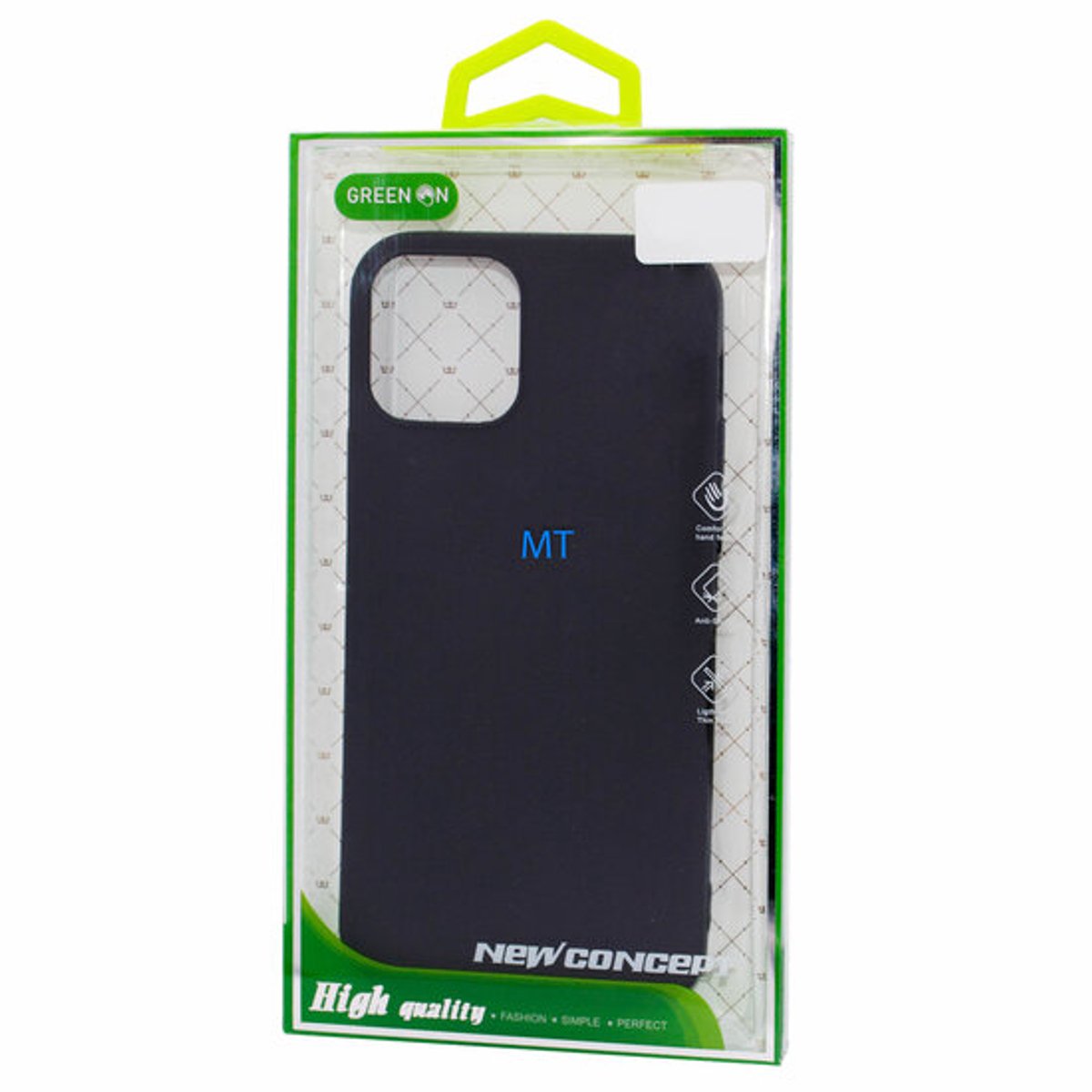GREEN ON TPU Case geschikt voor iPhone 17 Pro - Zwart