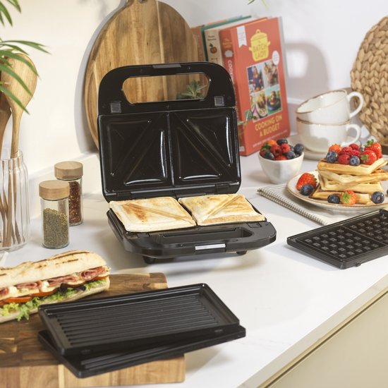 Salter 3-in-1 Snack Maker - PFAS-vrij - Wafel, Tosti, Panini van Salter — afbeelding 5