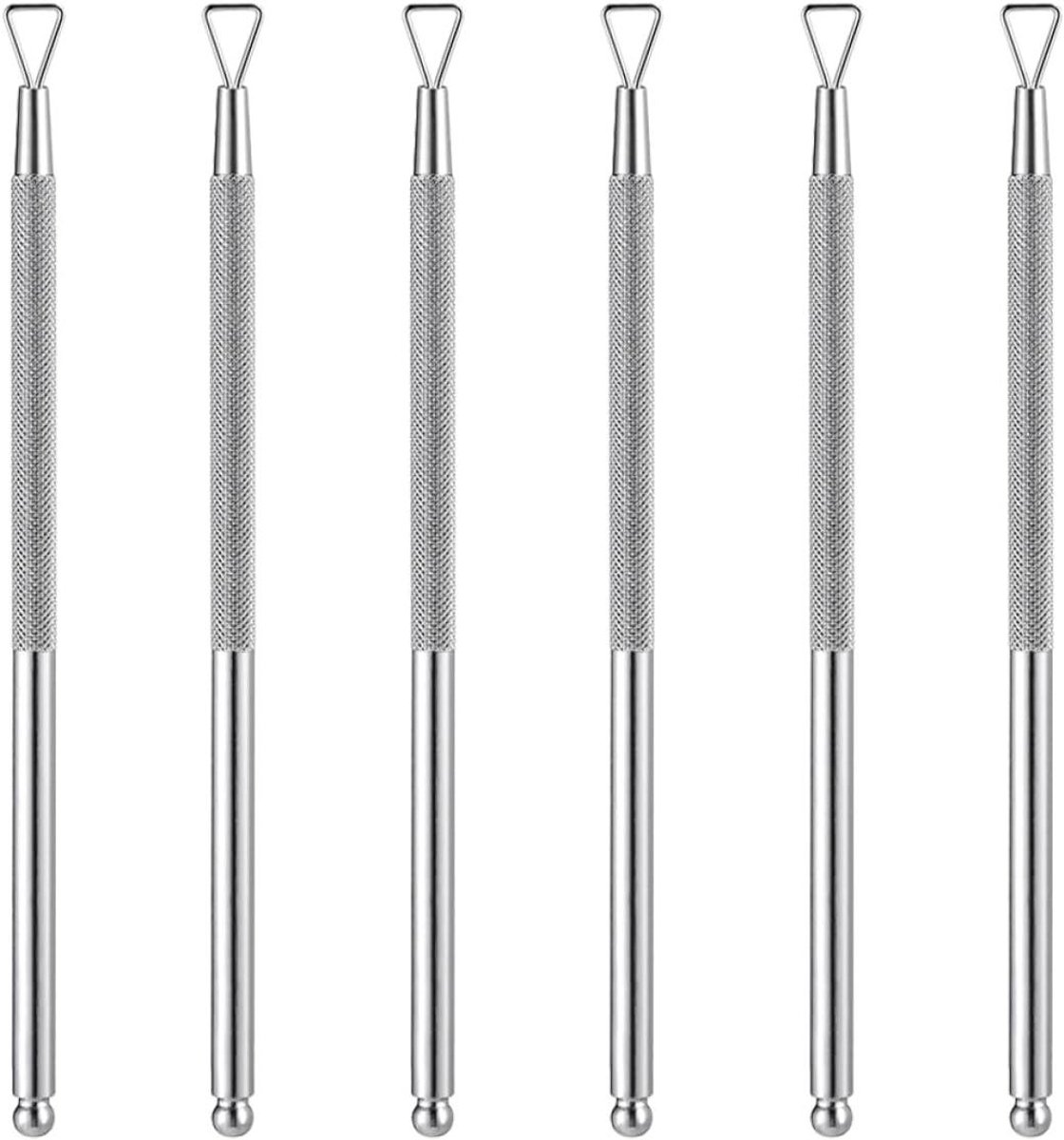 Manicure Tools Set - Nagelriem Duwer Remover - Nagelverzorging Thuis - Roestvrij Staal Constructie - 12.5 cm Lengte - Zilver