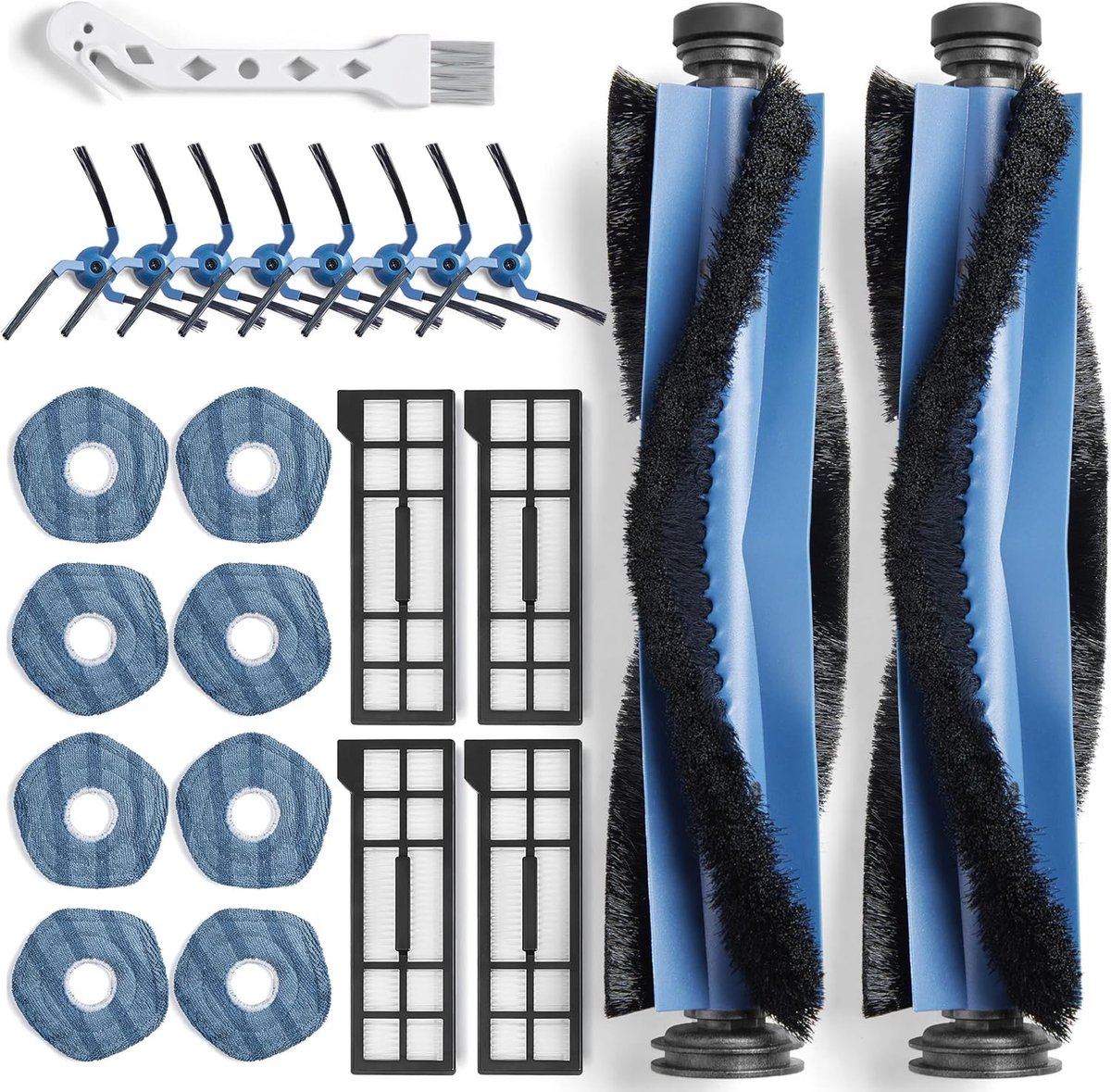 Vervangaccessoires Eufy X10 Pro Omni - 23-delige set - inclusief borstels en filters - optimale reiniging - SnelShoppen