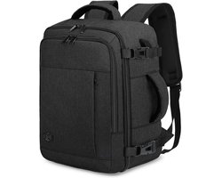 Reisrugzak voor Cabin Luggage, Lichtgewicht Casual Backpack, 14 inch Laptop Rugzak voor Mannen en Vrouwen, Ideaal voor Vliegtuigreizen, School en Werk, Donkergrijs, 20L, 40×20×25 cm