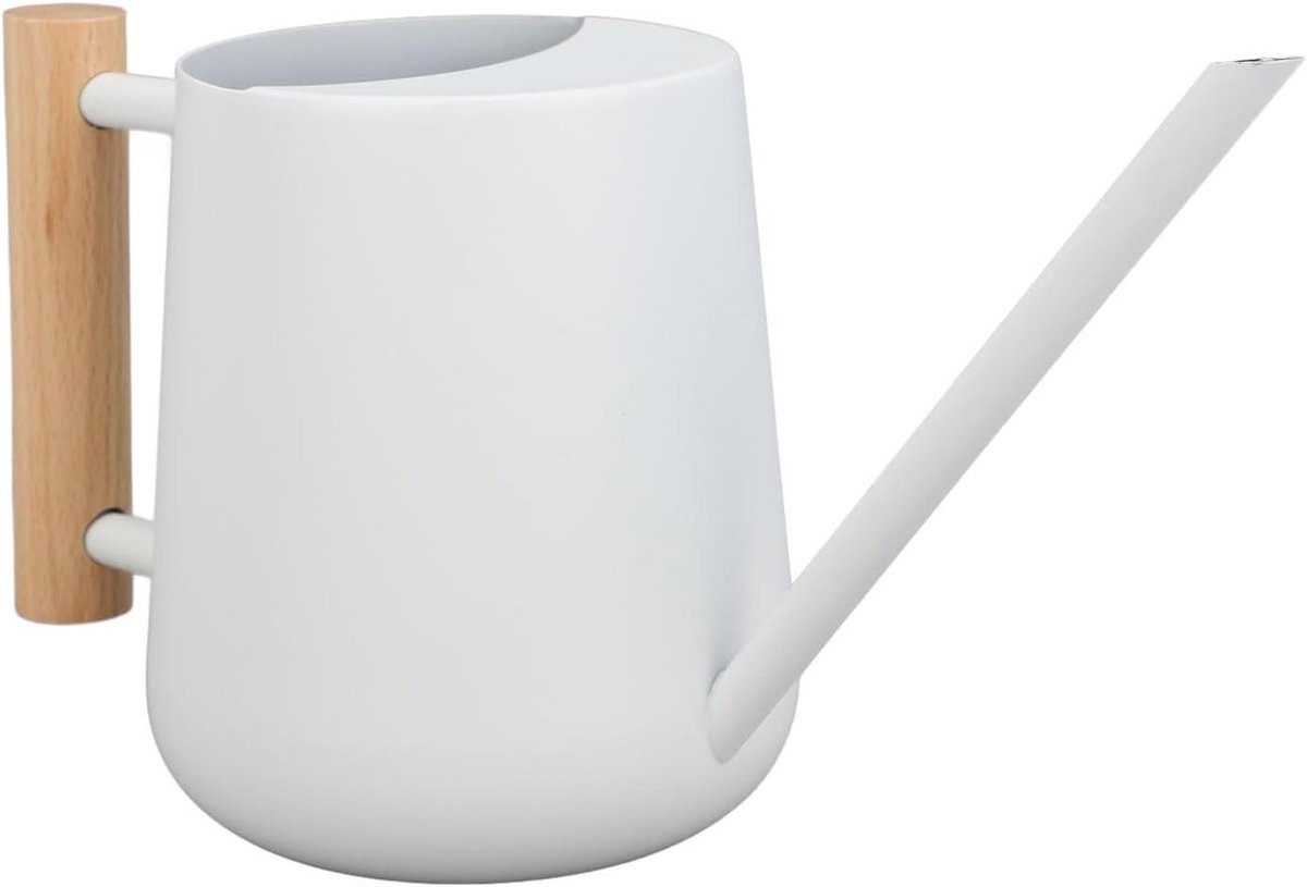 Gieter Roestvrij Staal - Waterkannetje Planten - Kamerplanten Water Geven - Lange Precisie Uitloop - 16 cm Uitloop - Wit