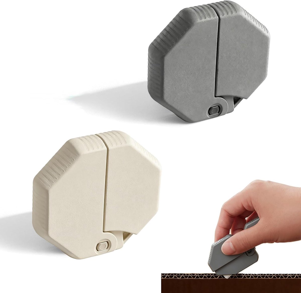 2-Pack Ceramic Cardboard Cutter, Ceramic Cutter with Magnet as Safe Package Opener, Handy Knife for Carton and - ShopVlot