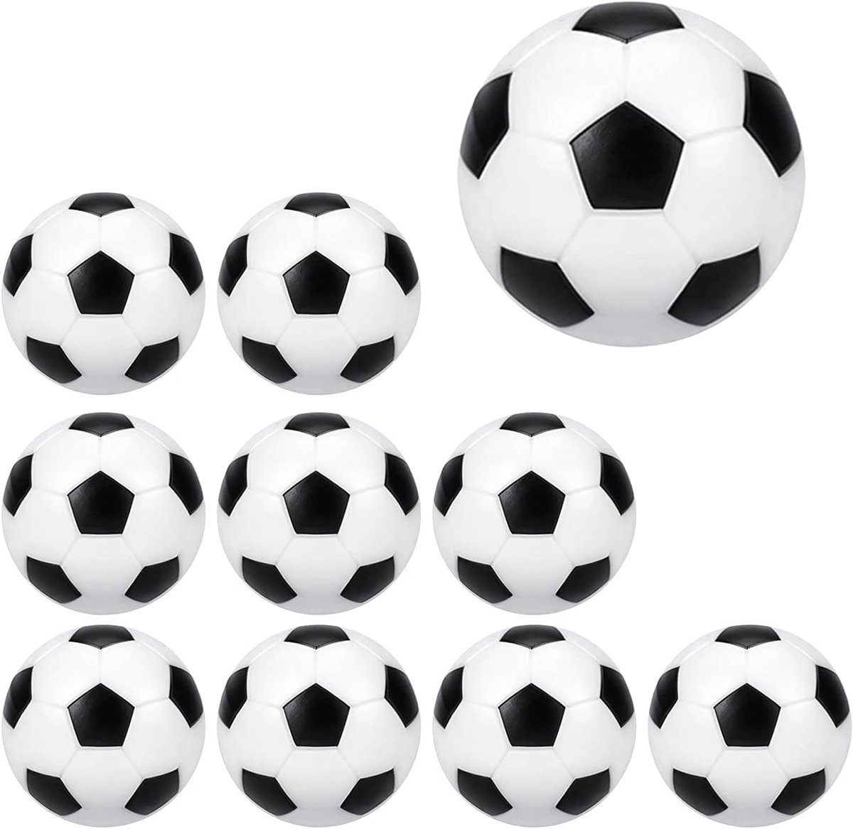 SnelShoppen - 10 Stuks 3D Teken Gummen, Schattige Voetbalvorm Rubber Gummetjes, Mini Schoolbenodigdheden voor Kinderen, Kantoor en Kleuterschool