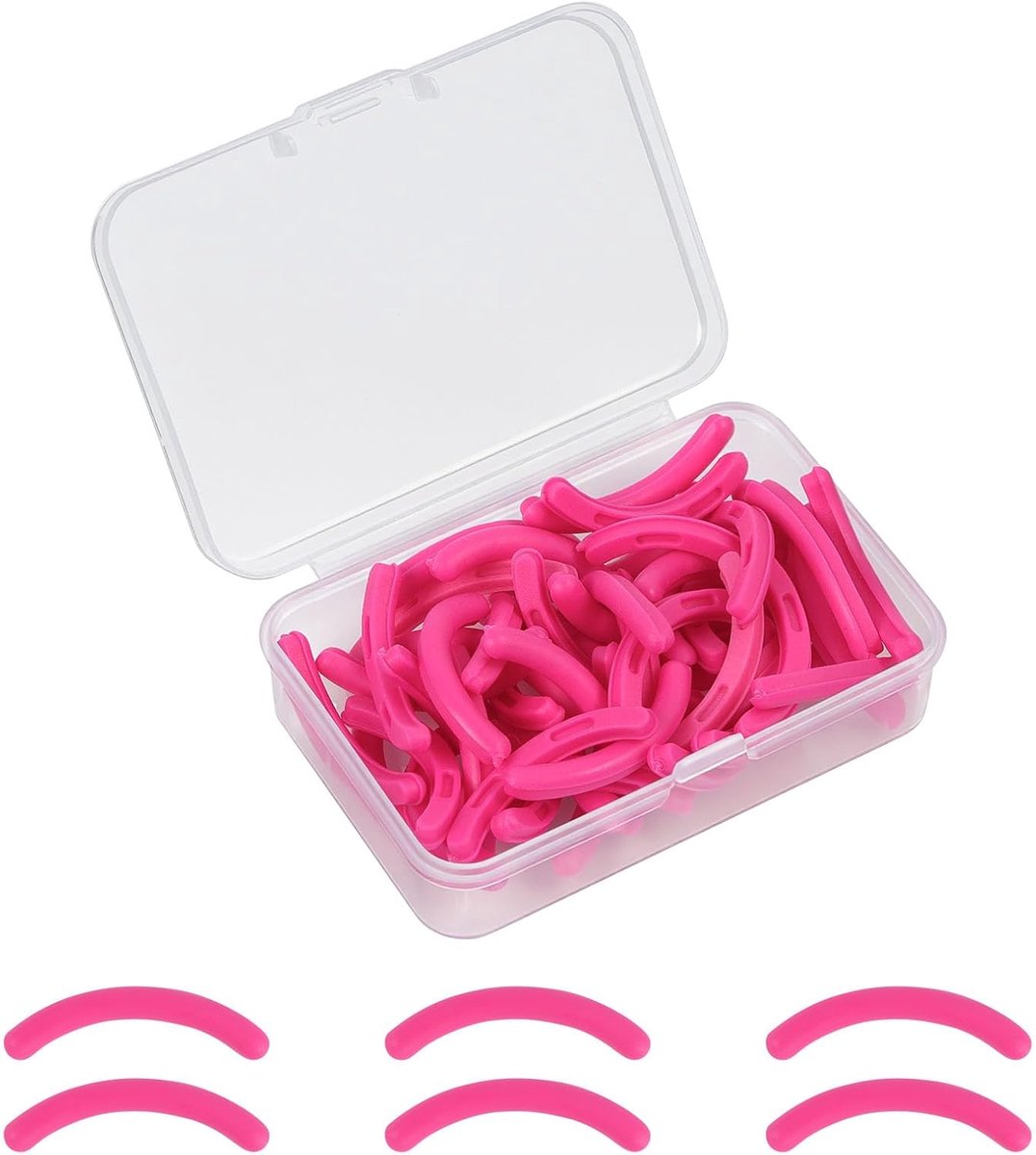 Wimperkruller 50 stuks - Vervangende pads - Rozerood - Voor perfecte krullen - ShopVlot