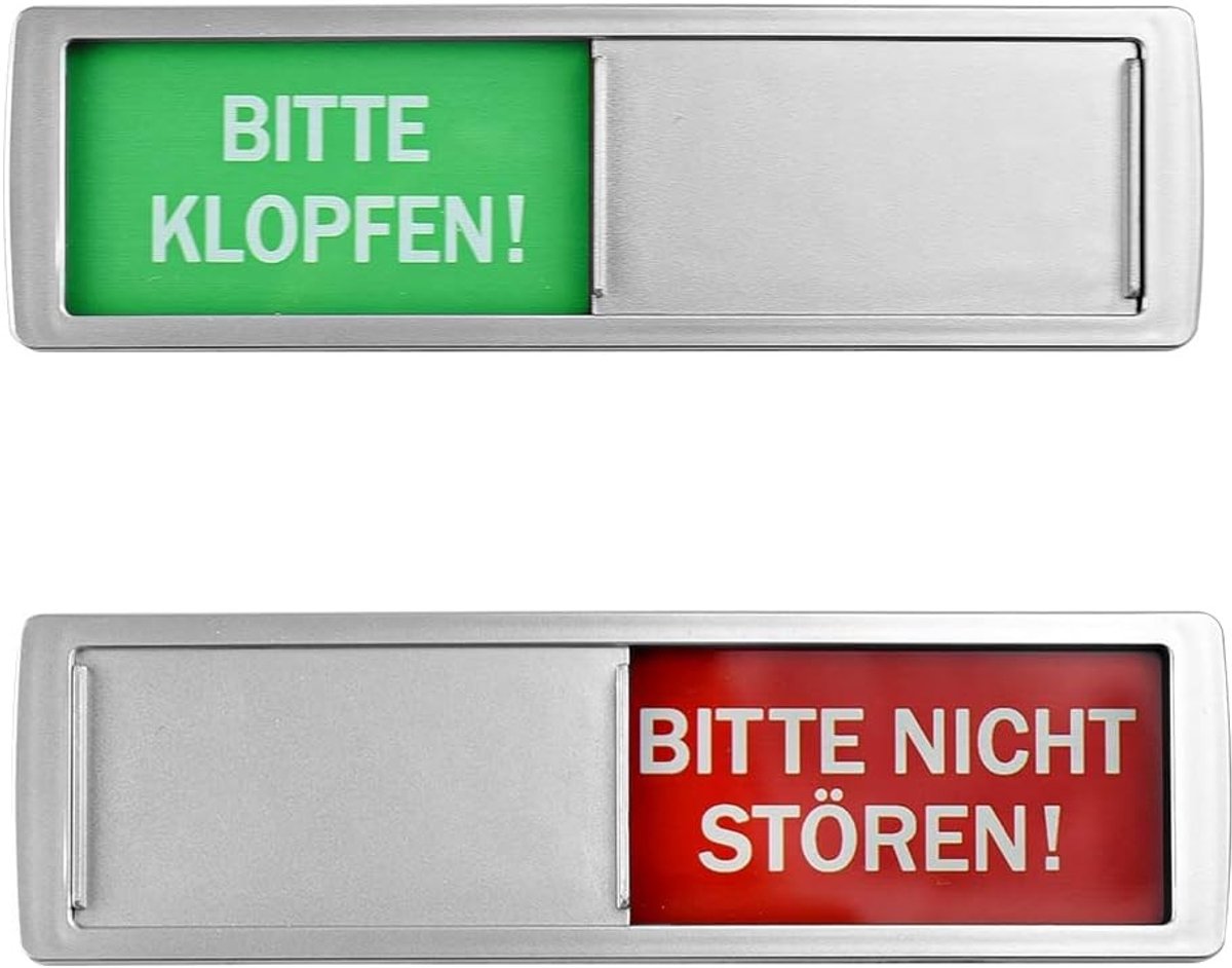Klopfen-Bitte Niece Disturb Shield Deurbord - Privacy Deurbord van Acryl met Magneten en 3M Lijm voor Geluiddemping