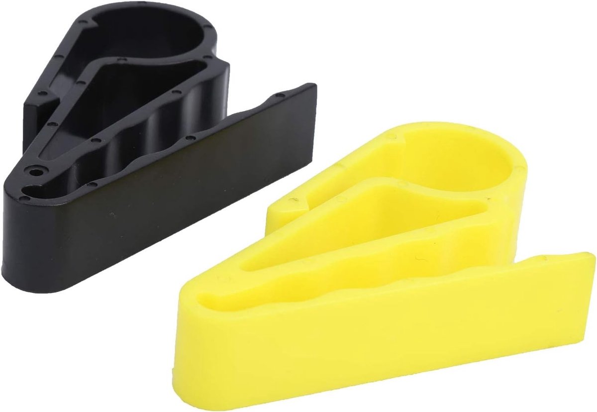2-delige Sigarettenhouderclip voor Golfers, Golfaccessoire met Fluorescerend Geel, Ideaal voor Buitenactiviteiten en Sportgebruik