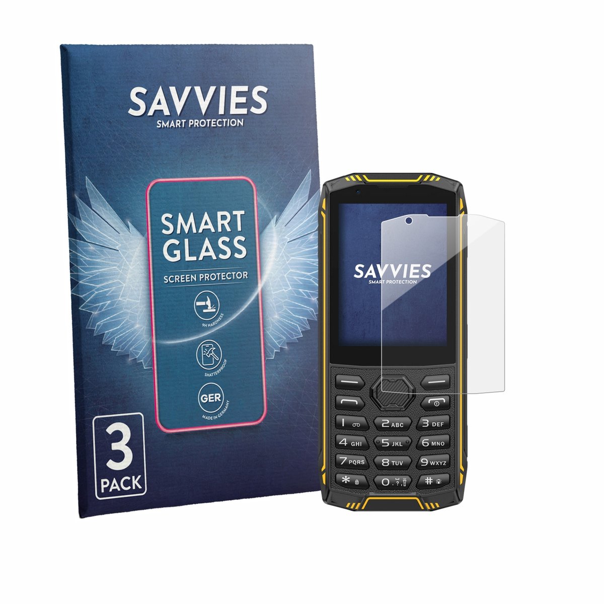 3 Stuks Savvies Screenprotector - geschikt voor Ulefone Armor Mini 5 - beschermfolie glas transparant