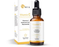 Simia™ Advanced Vitamine C Serum – Met Hyaluronzuur & Niacinamide – Gezichtsserum – Collageen –…