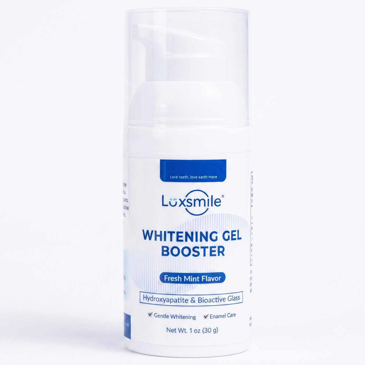 Luxsmile Whitening Gel Booster – Tanden Bleken bij Elke Poetsbeurt – Met Hydroxyapatiet – Mild voor Glazuur – Mint – 30g