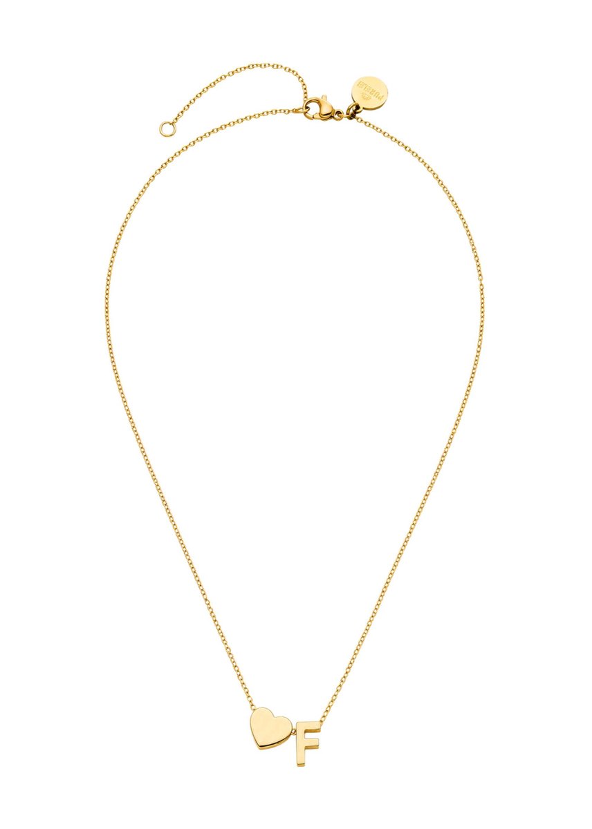 PURELEI Ketting Letter Heart F