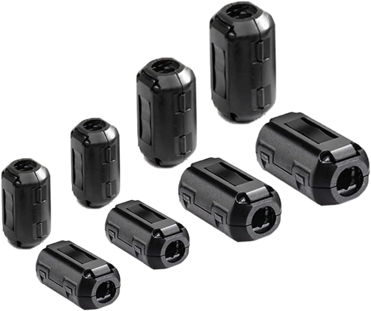 8-delige clip-on ferrietkernset, EMI RFI ruisonderdrukking kabelclip, anti-interferentie hoogfrequent filter (0,3 cm - ShopVlot