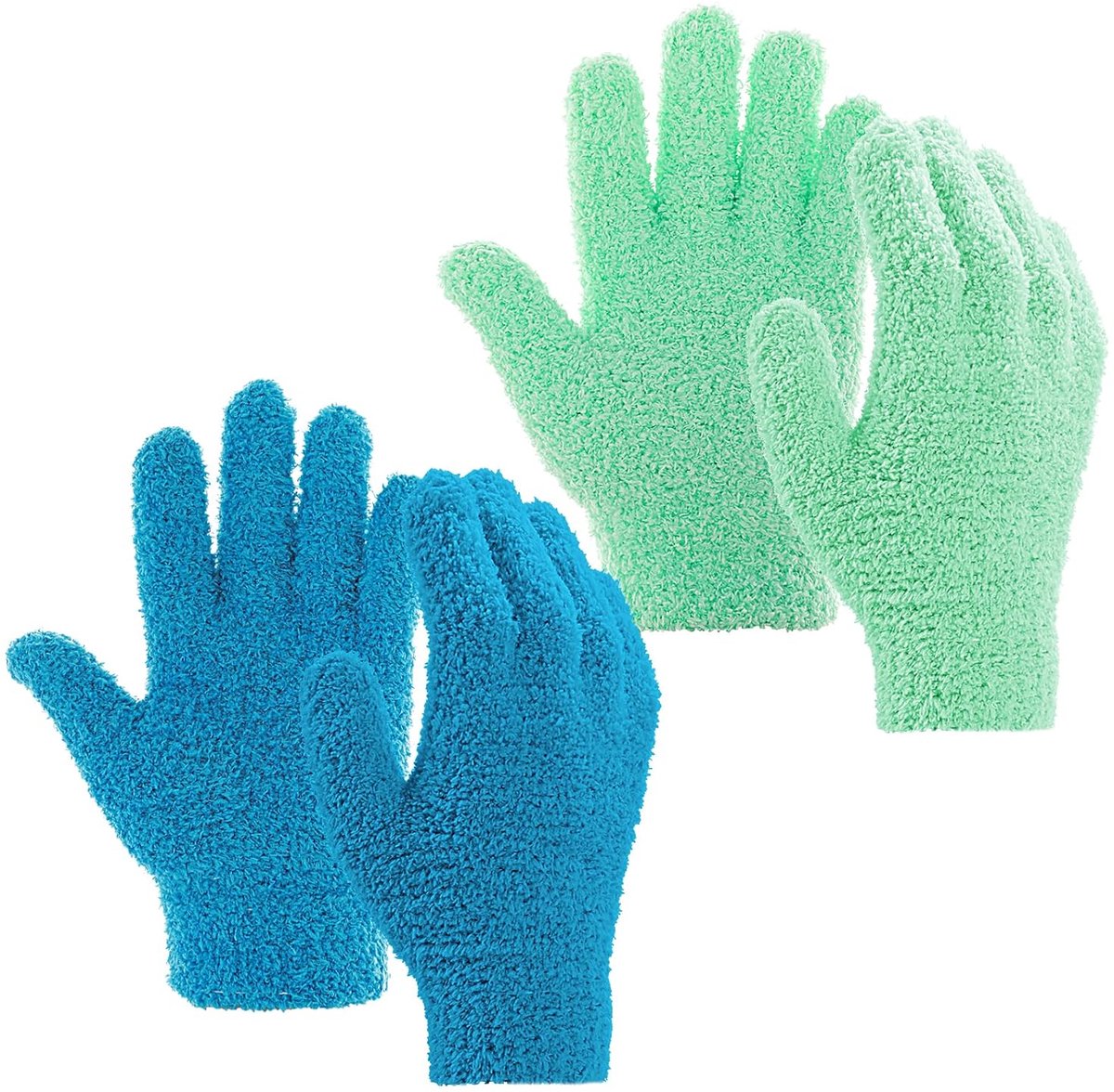 Microfiber stofhandschoenen - winter warm - effectieve reiniging - ideaal voor auto en meubels - SnelShoppen