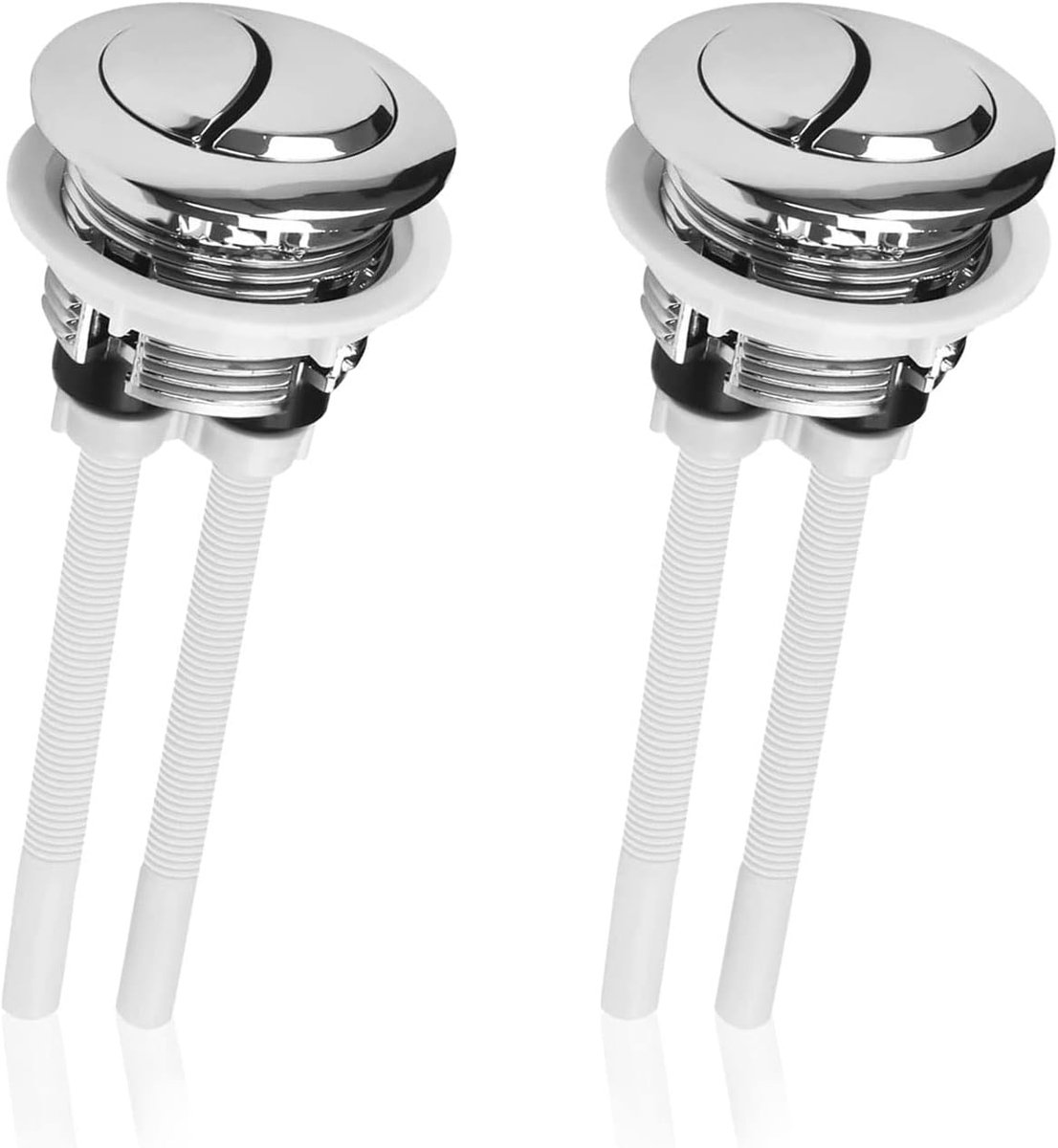 Toilet Flush Button 38mm - Dubbele Drukknop - Universeel - Eenvoudige Vervanging - ShopVlot