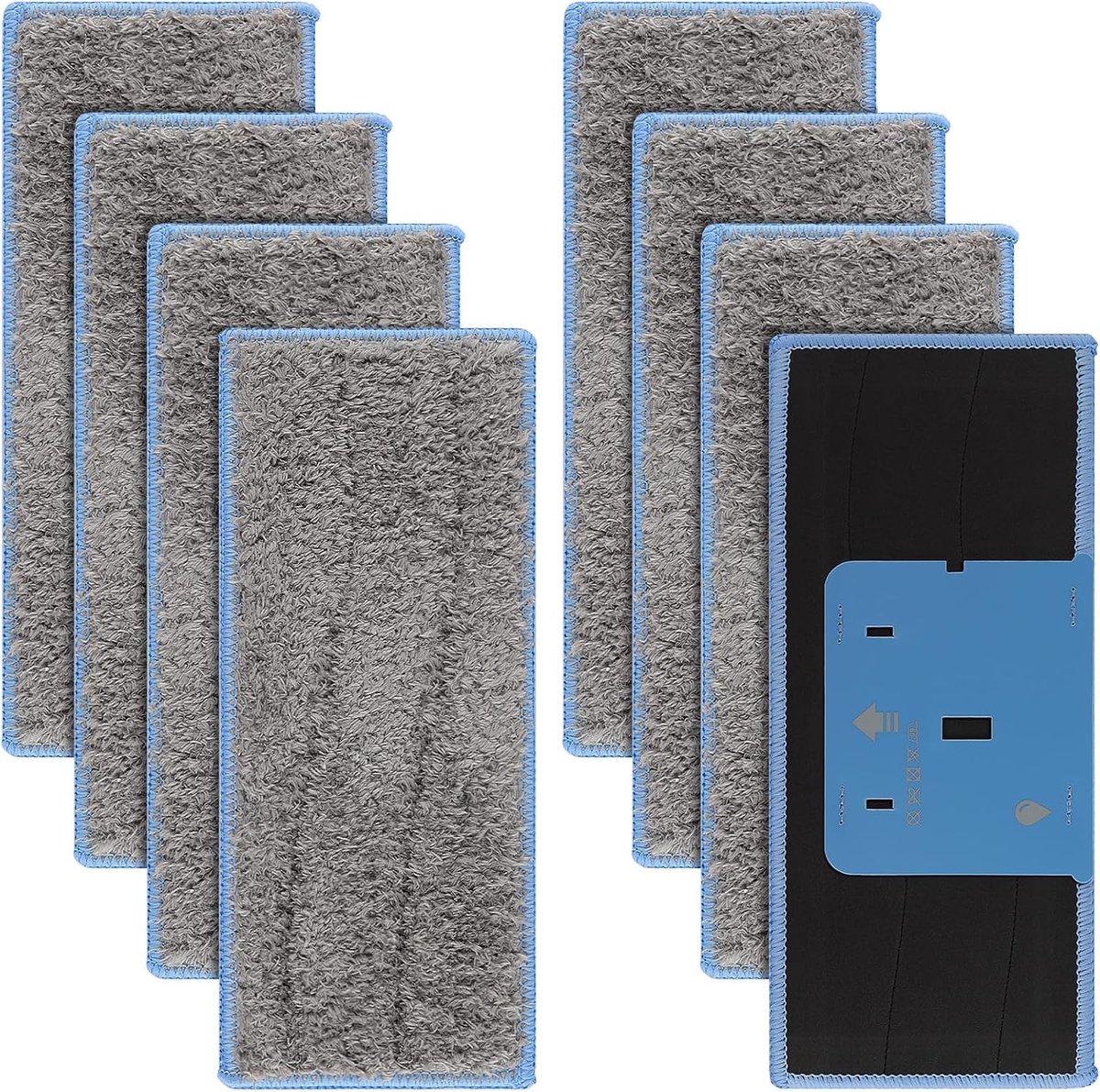 SnelShoppen - 8 Wasbare Dweilpads voor iRobot Braava M6 Series, Herbruikbare Microvezeldoeken voor Efficiënte Vloerreiniging, Geschikt voor Huisdieren