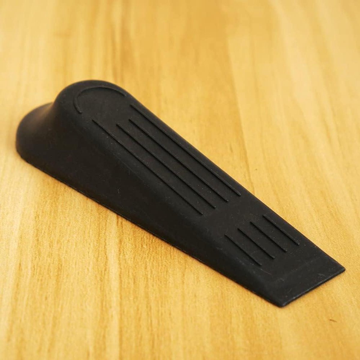 Deurstoppers - Deurwiggen - Deuren Open Houden - Antislip - 12 stuks - Zwart