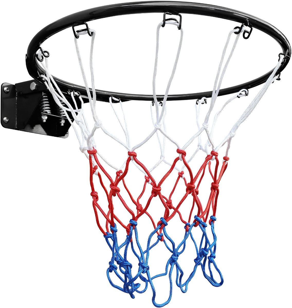 SP® Basketring - Basketring met Staander - Wandbevestiging - Zwart - 52cm x 60cm x 12cm