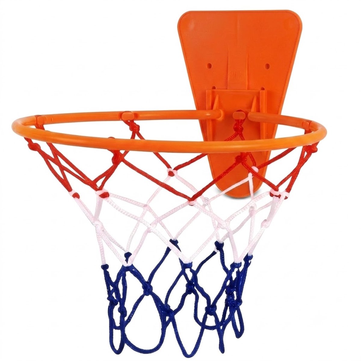 Oranje basketbalring unisex wandmontage mini basketbal hoop zonder boren met backboard en basketbalnet voor binnen opvouwbare basketbal standaard