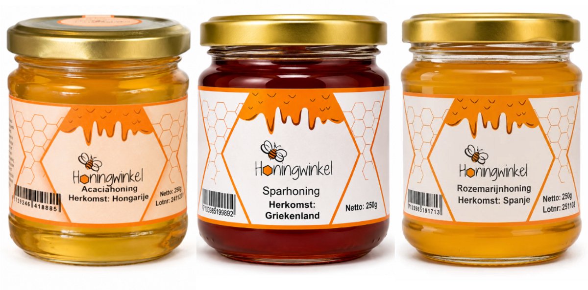 3 Landen Honing Proefpakket – 3 Smaken