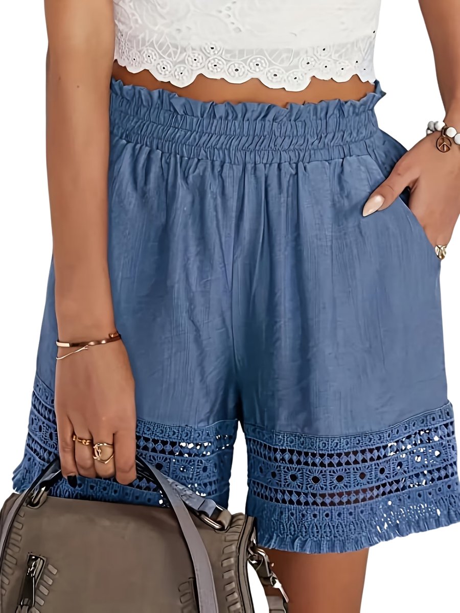 Currero Korte Broek Dames Spijkerbroek Met Zakken Volwassenen Meisjes Shorts Zee Blauw