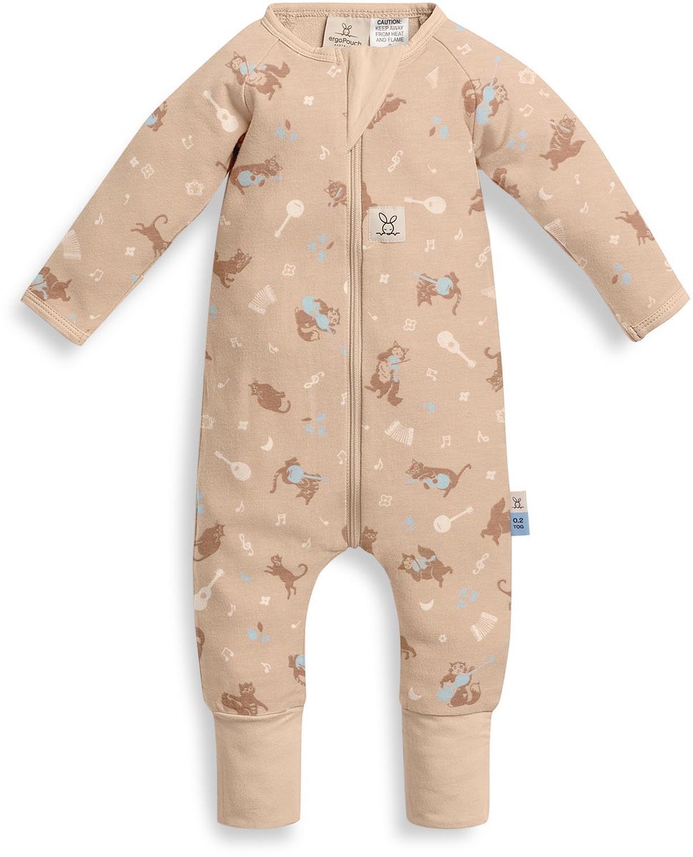ergoPouch Babypyjama - 0,2 Tog - Pyjama- Box pakje - Baby pyjama - Pyjama jongens - Pyjama meisjes - 1-2 jaar - maatje 84 - MELODY