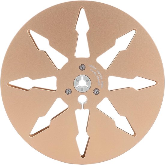 Lege Spoel - Tape Reel - Opnemen Geluid - 8 Gaten Ontwerp - 7 Inch - Goud — afbeelding 4