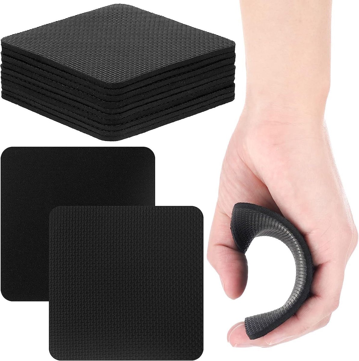 SnelShoppen - Pack van 10 Fitness Grip Pads, Professionele Neopreen Grip Pads voor Gewichtheffen, Bodybuilding en Krachttraining, Trainingshandschoene