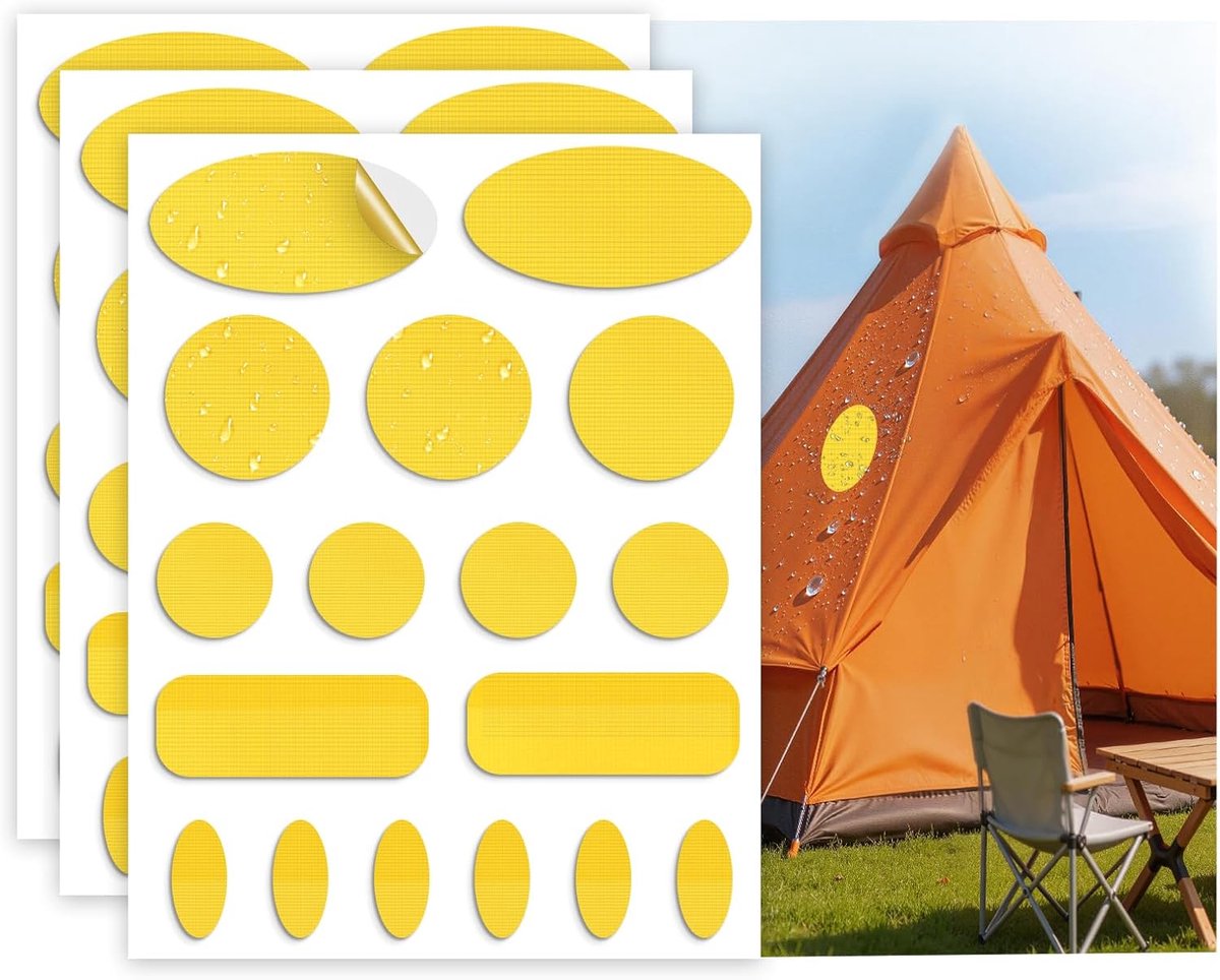 Reparatiepatches 51 Stuks - Nylon zelfklevend - Waterdicht en wasbaar - Ideaal voor kleding en slaapzakken - ShopVlot