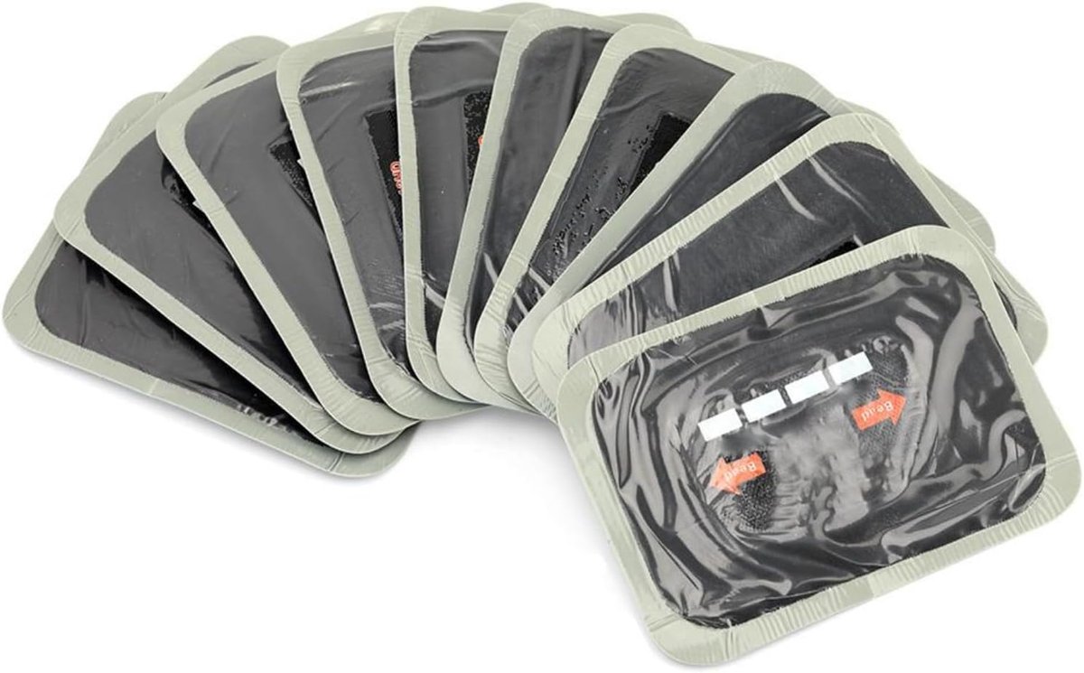 SnelShoppen - 10 Stuks Auto Natuurrubber Banden Reparatie Kit Plak Patches, Tubeless Patches, Hoogwaardige Materiaal, Lichtgewicht, Handig voor Noodge