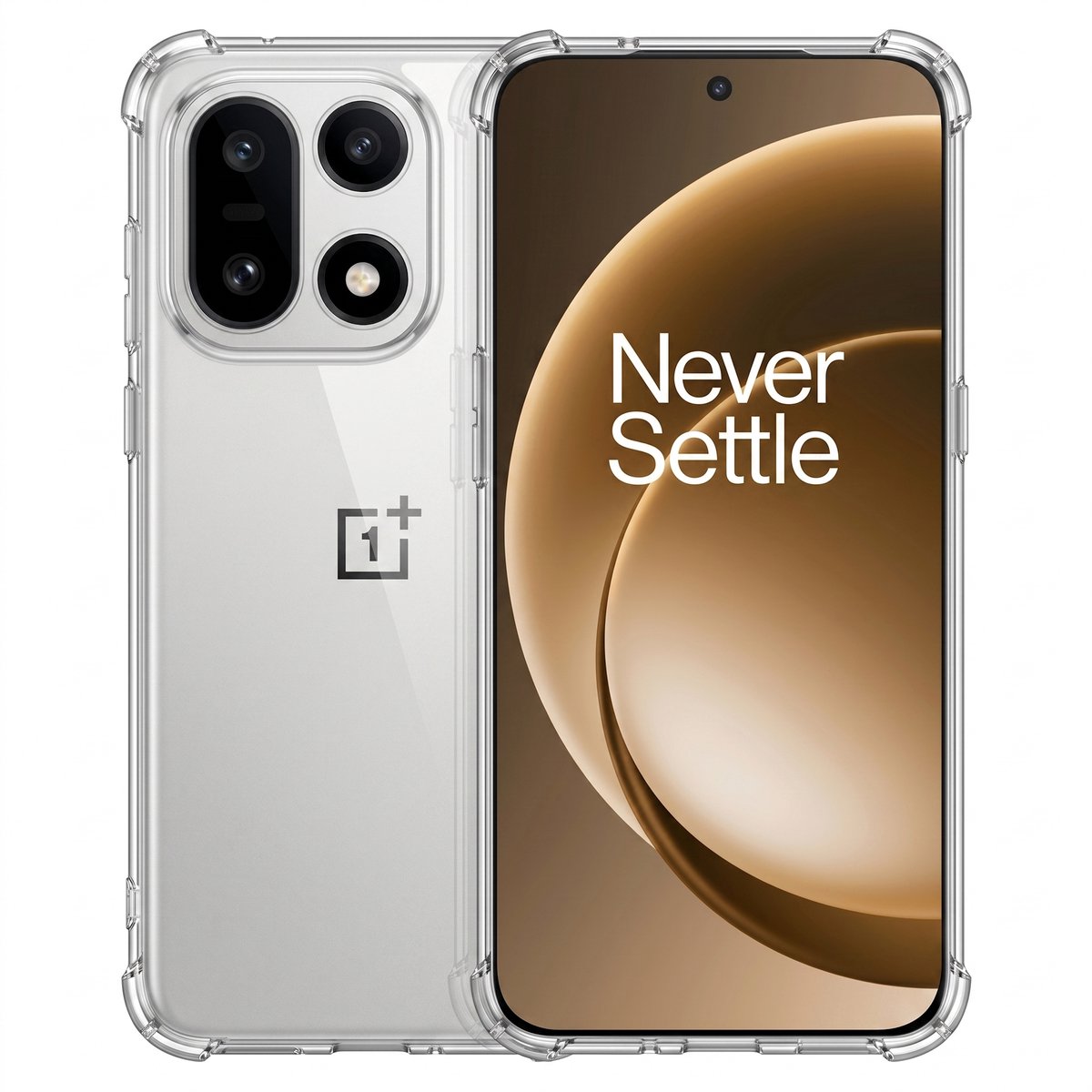 Hoesje geschikt voor OnePlus 15 5G – CrystalClear Back Cover – Schokbestendig – Transparant