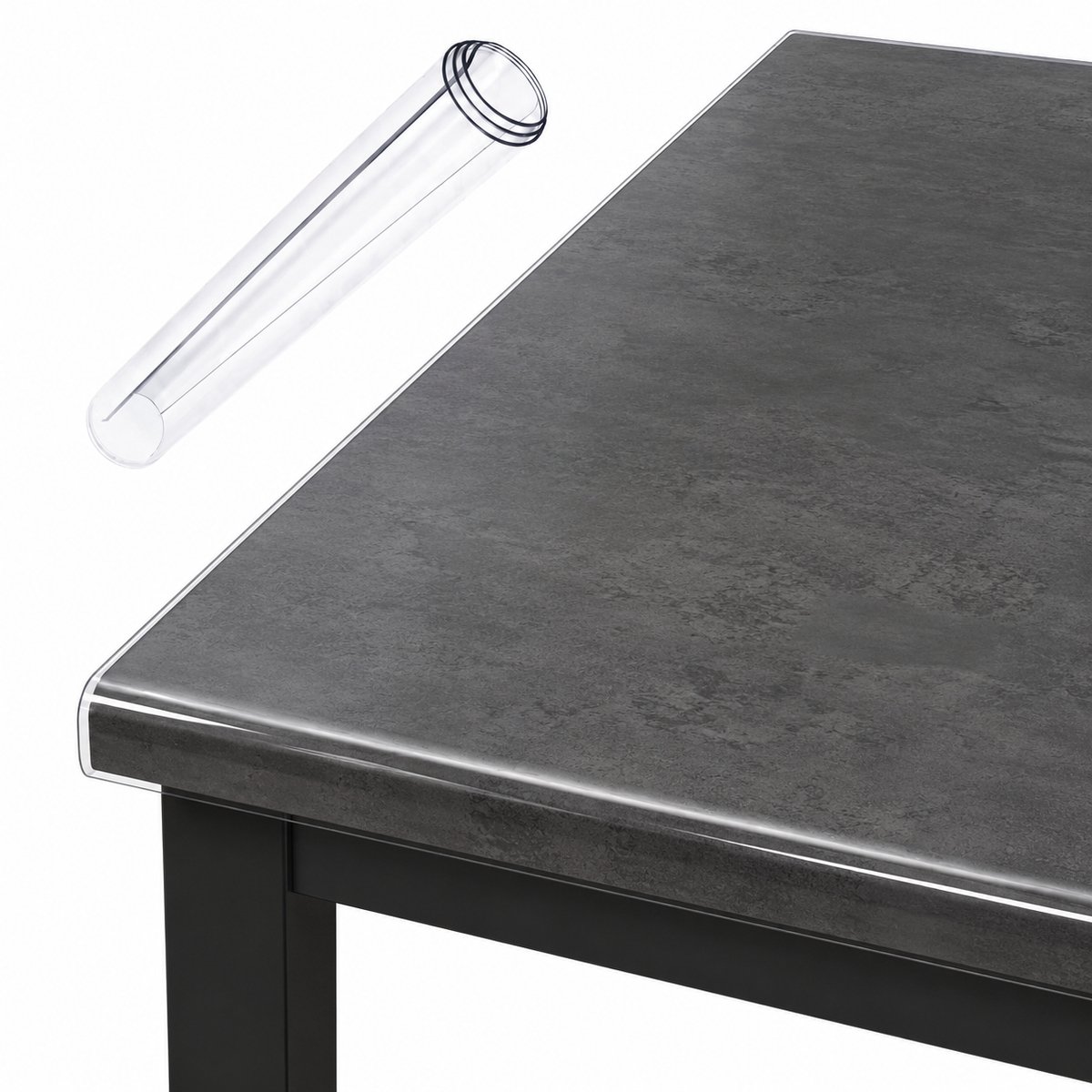 Extra Dik Transparant Tafelzeil - 90x260 cm - 3mm Dik - Waterdichte Tafelbeschermer - Gemakkelijk Schoon te Maken - Tafelkleed