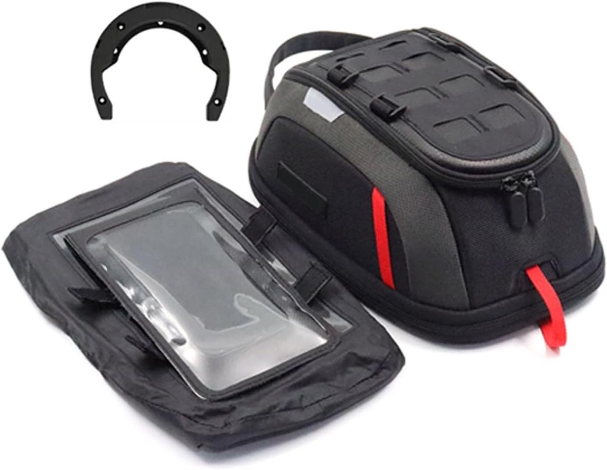 Tanktas Motor - Motorfiets Tas - Motorrijden - Waterdichte Constructie - 4.5-6.5L - Zwart