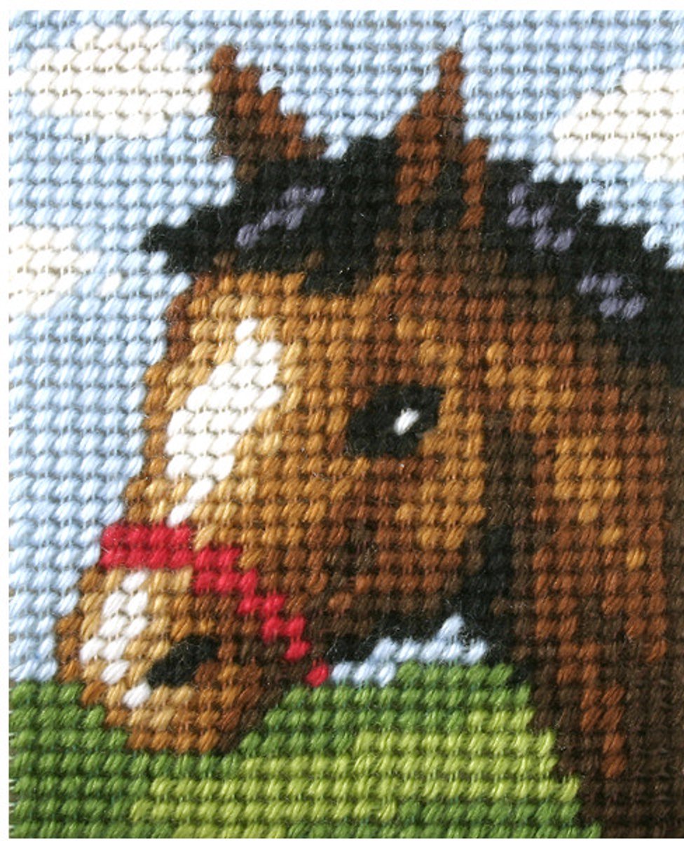 Borduurpakketje - MY FIRST EMBROIDERY - ORCHIDEA - PAARD