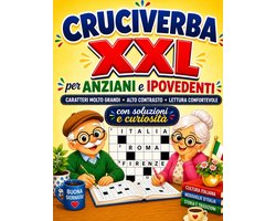 Cruciverba XXL per Anziani e Ipovedenti