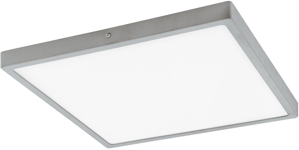 Omgoods - LED Plafondlamp Fueva 1 met Aluminium en Plastic in Zilver/Wit