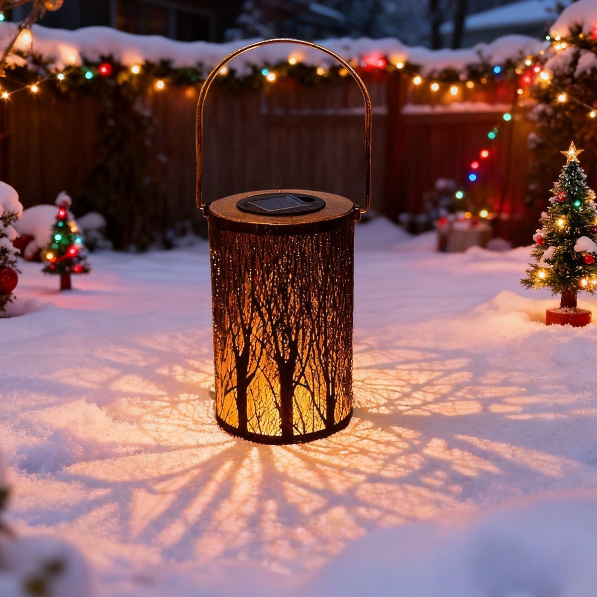 Omgoods - Solar Lantaarn voor Buiten met LED Verlichting