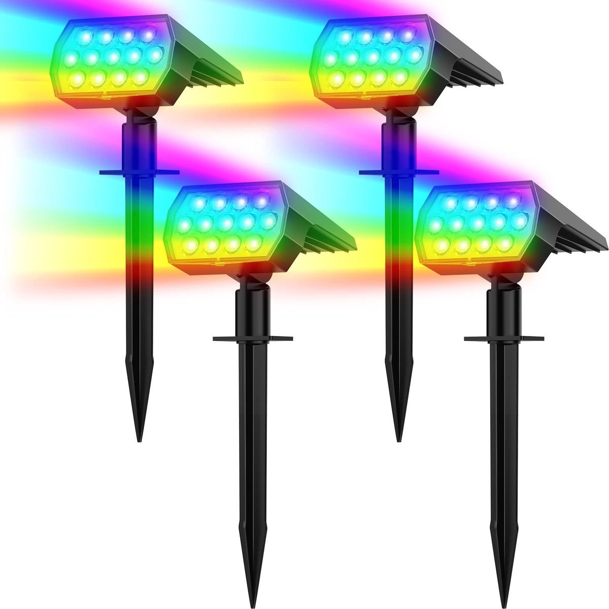 Omgoods - Solar Tuinverlichting met Kleurverandering