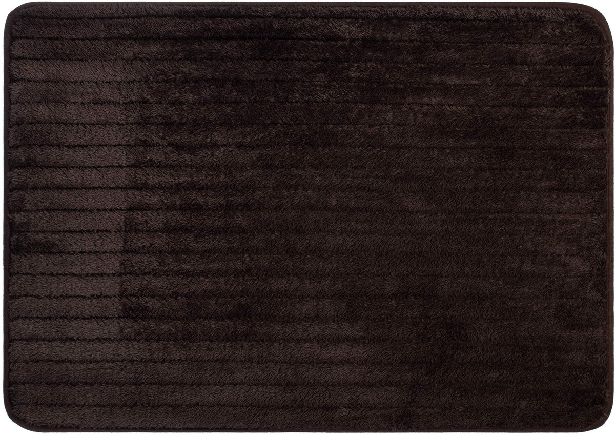 Omgoods - Microfiber Badmat 50 x 70 cm, Antislip en Wasbaar in Bruin