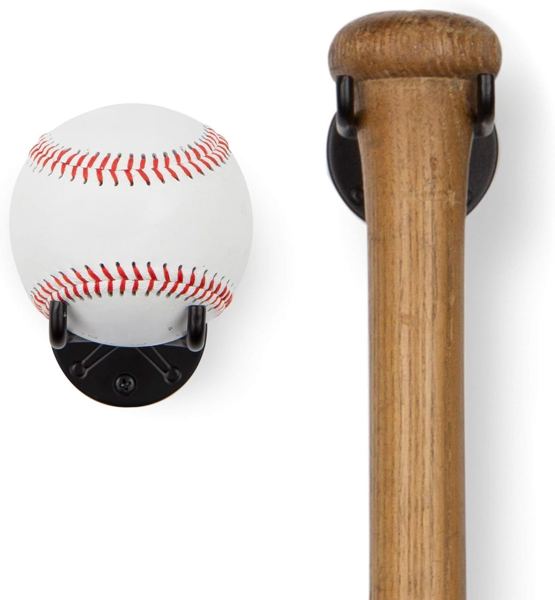 Omgoods - Baseballhouder voor Wandmontage met Set van 2
