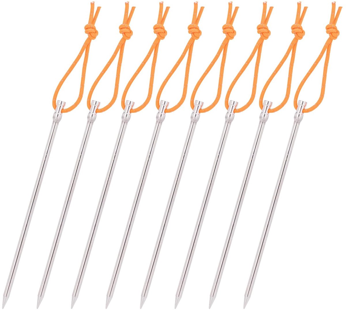 Omgoods - Set van 8 Titanium Tent Pegs voor Camping