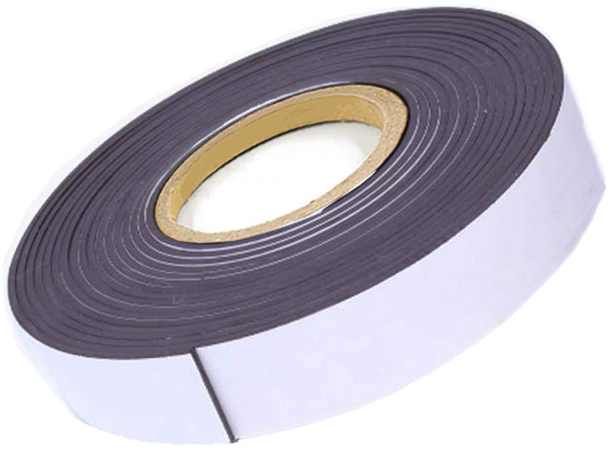 Omgoods - Magneetband Zelfklevend 10m x 2cm - Flexibel en Snijbaar