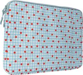 imoshion Design Laptop Sleeve met vak - Laptop Hoes geschikt voor 15 / 15.3 / 15.6 / 16 / 16.2 inch - Cherry Check