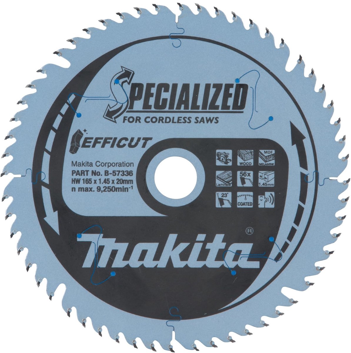 Omgoods - Zaagblad 165mm met 56 Tanden