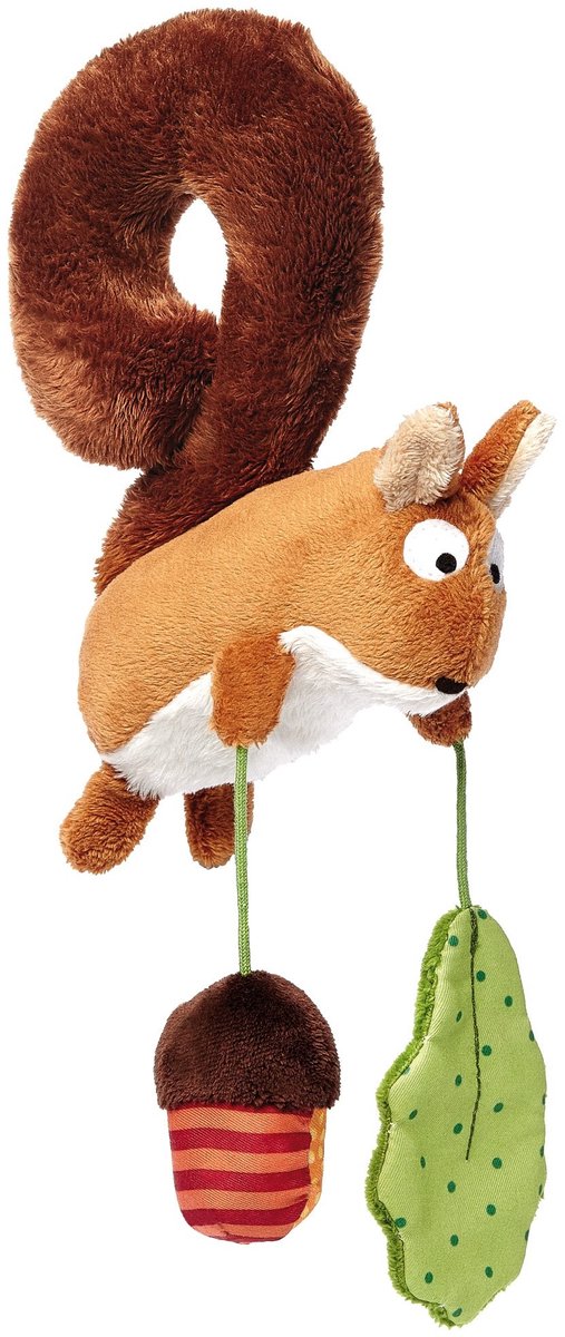Omgoods - Babyhangspeelgoed Eekhoorn met Rammelaar