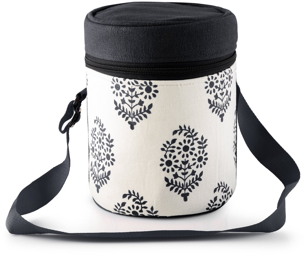 Omgoods- Tiffin Drager Thermisch Geïsoleerd - 3-Tier Tiffin - Voedsel Warm Houdend - Modieuze Tas - Op Maat Gemaakt - Lunchbox